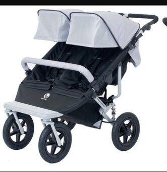 Easy Walker - sourozenecký kočár, stříbrná barva