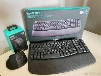 [NOVÉ] Sada - Logitech Lift Vertical a Ergonomic a Wave Keys