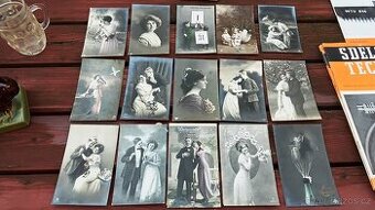 Staré pohledy, časopisy.