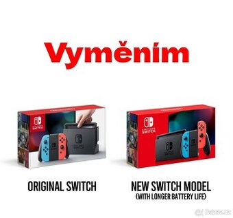 Nintendo Switch - Vyměním novějí model za starší