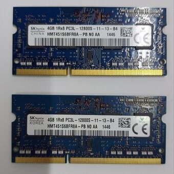 moduly Modul notebook. paměti RAM SK Hynix 4GB DDR3L SODIMM