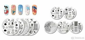 Sada 5ti razítkovacích destiček na zdobení nehtů - nové