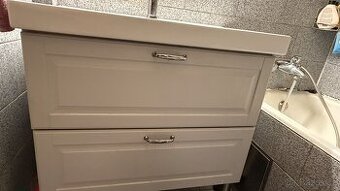 Umyvadlová skříňka se zásuvkami, umyvadlem a baterií – IKEA