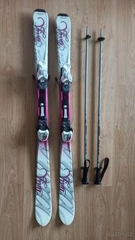 Dětské lyže Blizzard Viva a přeskáče Nordica - pěkný stav