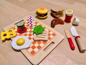 Sada dřevěných hraček a her Vilac vaření zvířátka hodiny - 1