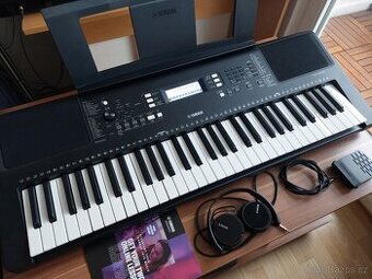 Keyboard YAMAHA PSR-E373 s dynamikou + PEDÁL + SLUCHÁTKA