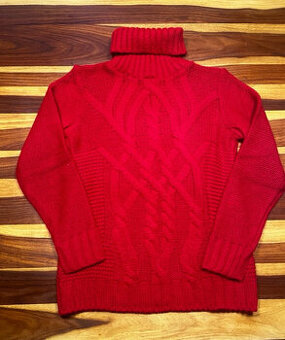 Červený rolák s vlnou zn.Zebra vel. XL/42