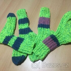 Pletené ponožky - Handmade by babi :)