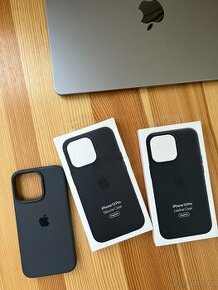 iPhone 13 PRO Silicone & Leather MagSafe Case pouzdra kryt