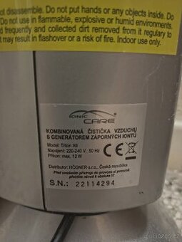 Čistič vzduchu IONIC CARE