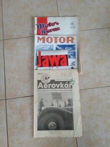 Staré moto a auto časopisy