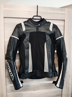 Kožená dámská moto bunda