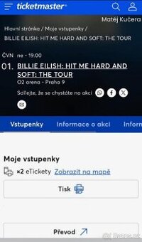 Billie Ellish 2 místa ke stání