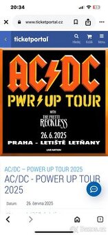 2 x vstupenka na AC/DC