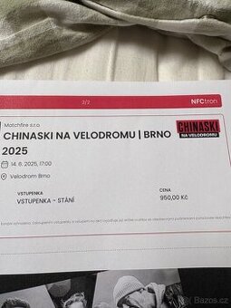 Vstupenky na Chinaski, Brno