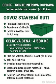LIKVIDACE STAVEBNÍ SUTĚ - VALMEZ A OKOLÍ