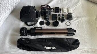 Canon EOS 77D + 18-55mm IS STM + 128GB karta + příslušenství