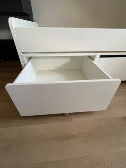 Detska postel ikea släkt s boxy na koleckach