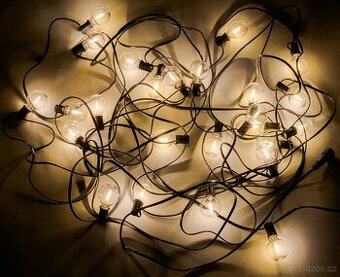 2x LED venkovní řetěz žárovky osvětlení 20m