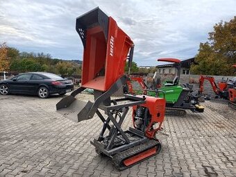 Pásový minidumper nůžkové zvedání korby