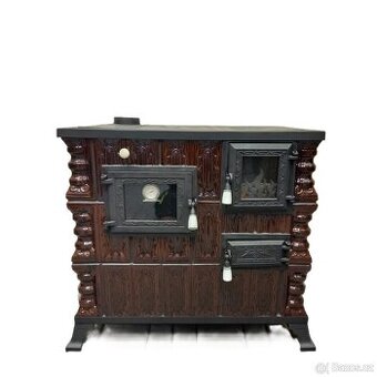 Kachlový sporák Beata levý hnědý