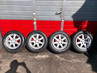 Alu kola 15" 6J ET48 zimní pneu 195/65/R15 - 1