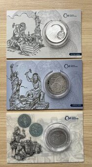 Stříbrná uncová investiční mince Tolar 2021, 2022,2023 proof