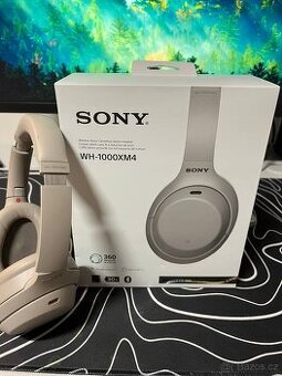 Prodám bezdrátová sluchátka Sony WH1000-XM4 v šedé barvě