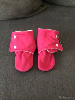 Capáčky barefoot s microfleece PINK