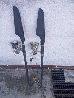 Rybářské pruty, stojan