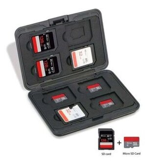 VoděodOdolné pouzdro na paměťové SD a Micro SD karty