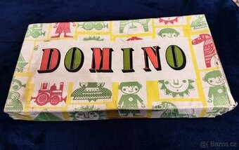 Retro obrázkové domino TOFA – dřevěné (ČSSR)