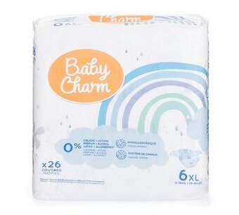 Jednorázové pleny  BABY CHARM Premium Super Dry Flex vel. 6
