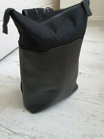 ZIGN - Moderní, kožený, hranatý unisex batoh
