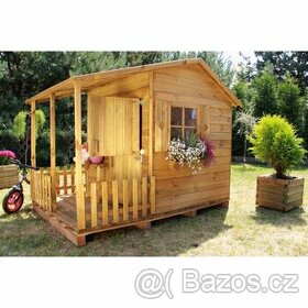 Detský drevený záhradný domček