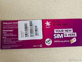 Novozélandská předplacená datová SIM karta 6GB - 1