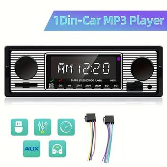 Autoradio retro design Bluetooth /USB/SD/AUX