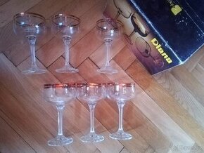 6 skleniček DIANA