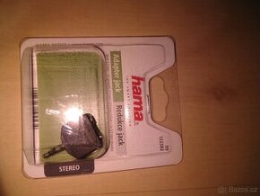 Adaptér Hama 2x 3.5 mm jack na 3.5 mm zásuvka
