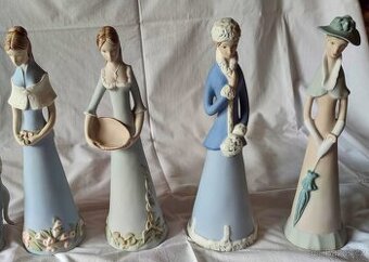 Royal Dux Bohemia - sada porcelánových figurek
