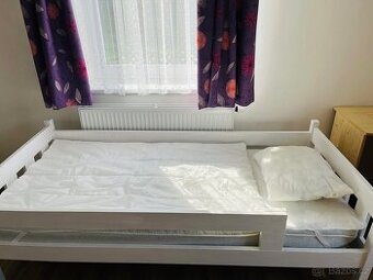 2x matrace, chránič matrace, tenká peřina a polštář