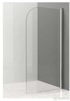 Vanová zástěna 140x65 chrom