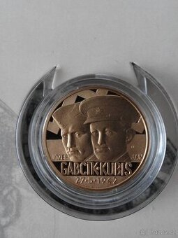 Zlatý dukát Jozef Gabčík a Jan Kubiš proof