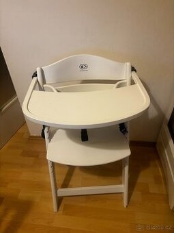 KINDERKRAFT Jídelní židlička, bílá