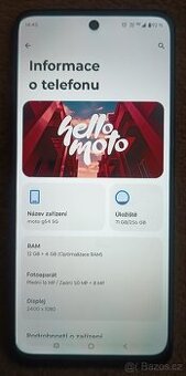 Mobilní telefon Motorola G54, stav NOVÉHO TELEFONU