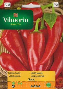 Nepálivá sladká paprika "kozí roh" Sora - 20 semen