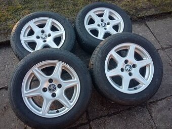 Obutá alu kola 15ky 4x108 pneu 85% PEUGEOT CITROEN - dobírka
