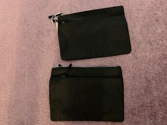 Černá kosmetická taštička na dva zipy nová