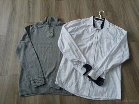 Zimní bunda svetr a košile - 1