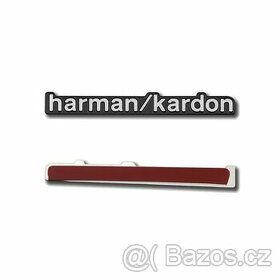 Hliníkové 3D samolepky logo HARMAN / KARDON - vysoká kvalita - 1